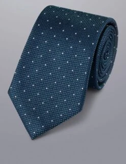 Polka Dot Pure Silk Tie