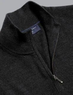 Pure Merino Wool Half Zip Jumper -Marksandspencer Sale Store SD 10 T08 2330 T3 X EC 4