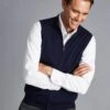 Pure Extra Fine Merino Wool Zip Up Gilet -Marksandspencer Sale Store SD 10 T08 2332 F0 X EC 0