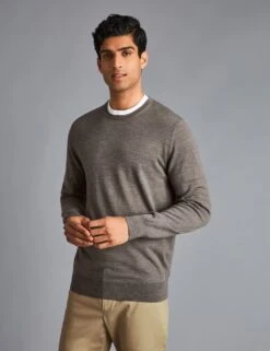 Pure Merino Wool Crew Neck Jumper