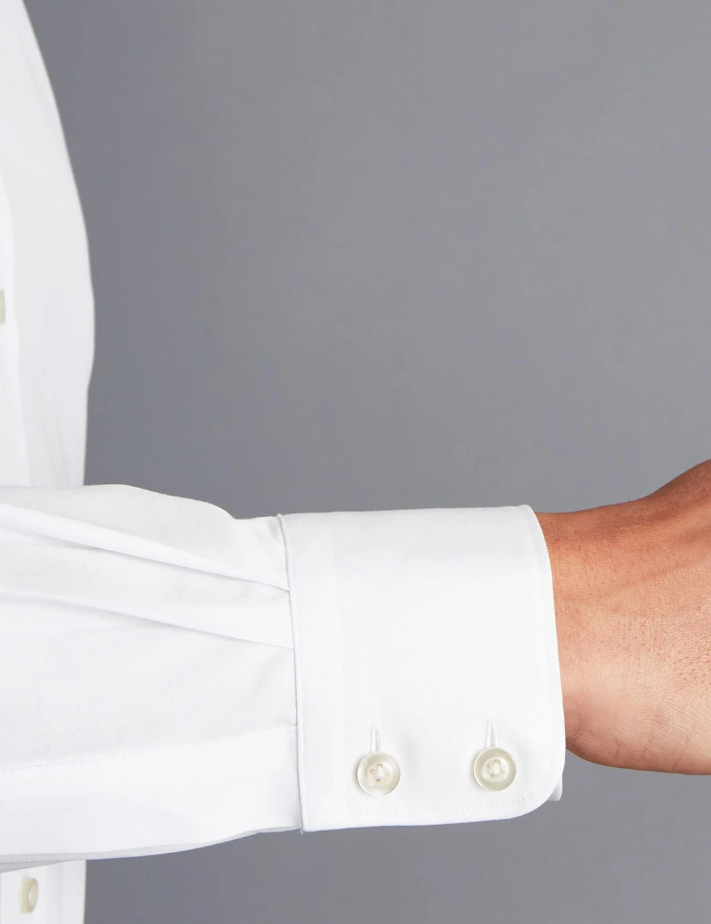 Slim Fit Pure Cotton Dress Shirt 4 Slim Fit Pure Cotton Dress Shirt - Image 4