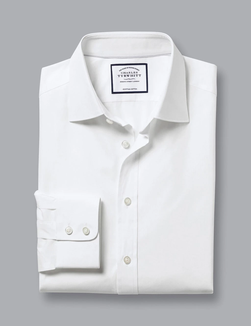 Slim Fit Pure Cotton Dress Shirt 2 Slim Fit Pure Cotton Dress Shirt - Image 2