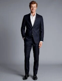 Slim Fit Pure Wool Stripe Suit Jacket