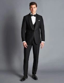 Slim Fit Pure Wool Tuxedo Jacket