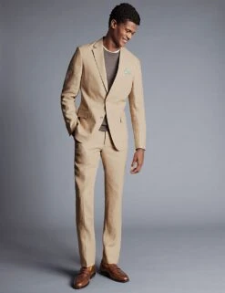Slim Fit Pure Linen Suit Jacket