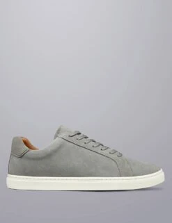 Suede Lace Up Trainers