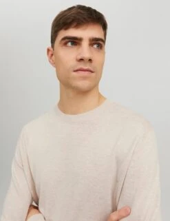 Jack & Jones Cotton Rich Crew Neck Jumper 10 Jack & Jones Cotton Rich Crew Neck Jumper -Marksandspencer Sale Store SD 10 T18 1222 M0 X EC 3