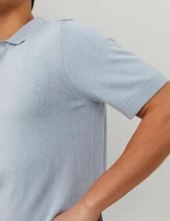 Jack & Jones Cotton Rich Knitted Polo Shirt -Marksandspencer Sale Store SD 10 T18 1223 E0 X EC 5