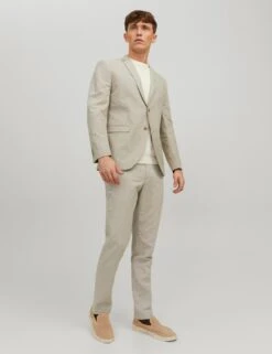 Jack & Jones Linen Rich Single Breasted Blazer -Marksandspencer Sale Store SD 10 T18 1514 N0 X EC 1