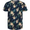 Jack & Jones Pure Cotton Floral Print Crew Neck T-Shirt -Marksandspencer Sale Store SD 10 T18 1921 F0 X EC 90