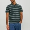 Jack & Jones Pure Cotton Striped Tipped Polo Shirt