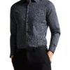 Ted Baker Cotton Rich Geometric Print Oxford Shirt 36 Ted Baker Cotton Rich Geometric Print Oxford Shirt -Marksandspencer Sale Store SD 10 T18 2700 F4 X EC 0