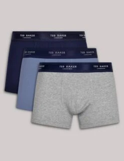 Ted Baker 3pk Cotton Stretch Trunks