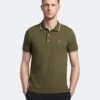 Lyle & Scott Cotton Rich Tipped Collar Polo Shirt -Marksandspencer Sale Store SD 10 T18 3191 JR X EC 0