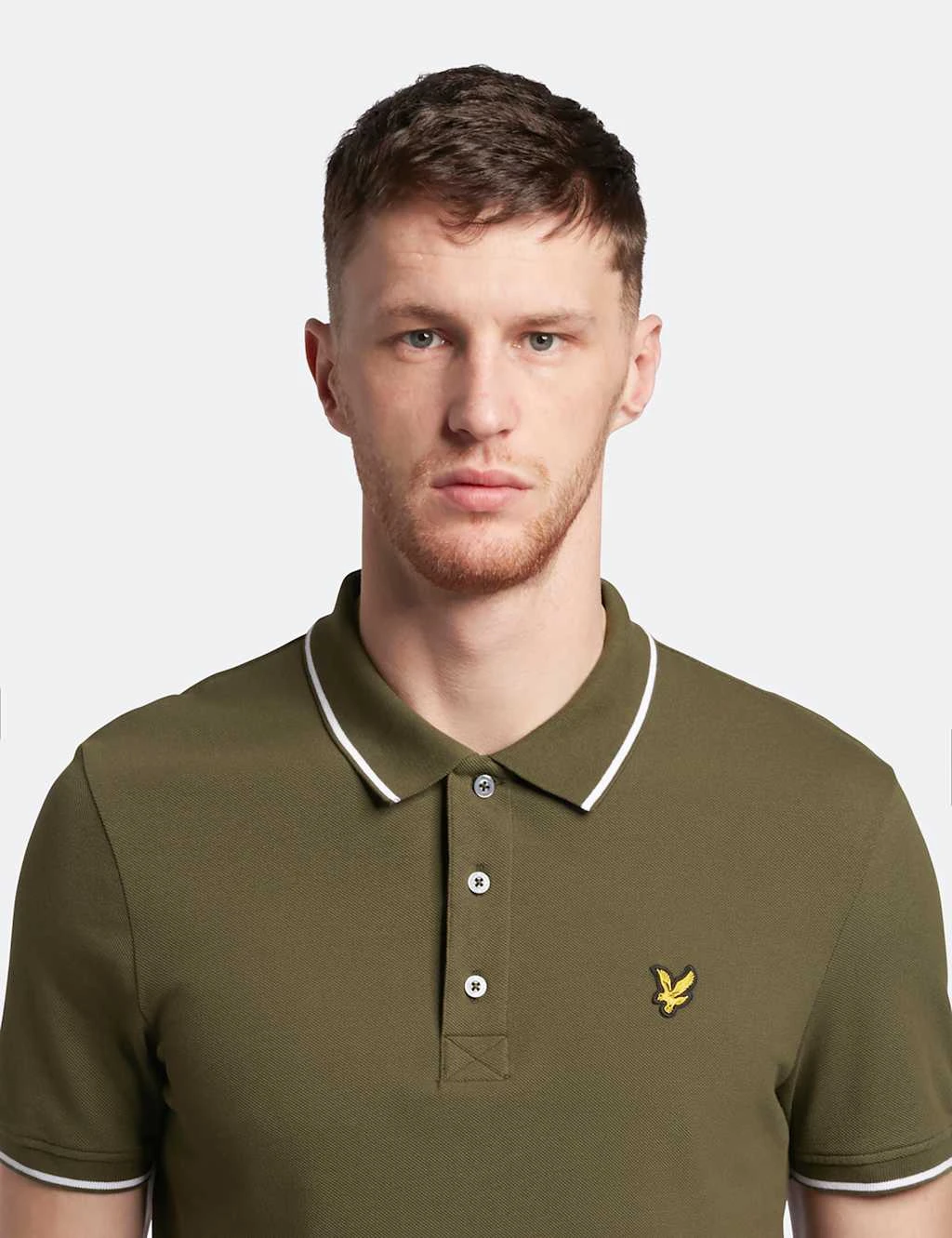 Lyle & Scott Cotton Rich Tipped Collar Polo Shirt 5 Lyle & Scott Cotton Rich Tipped Collar Polo Shirt - Image 5