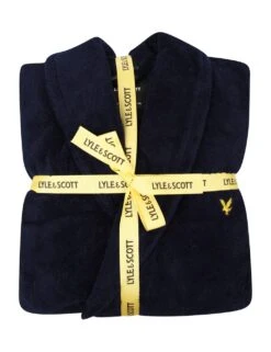Lyle & Scott Cotton Blend Dressing Gown -Marksandspencer Sale Store SD 10 T18 3463N F0 X EC 7