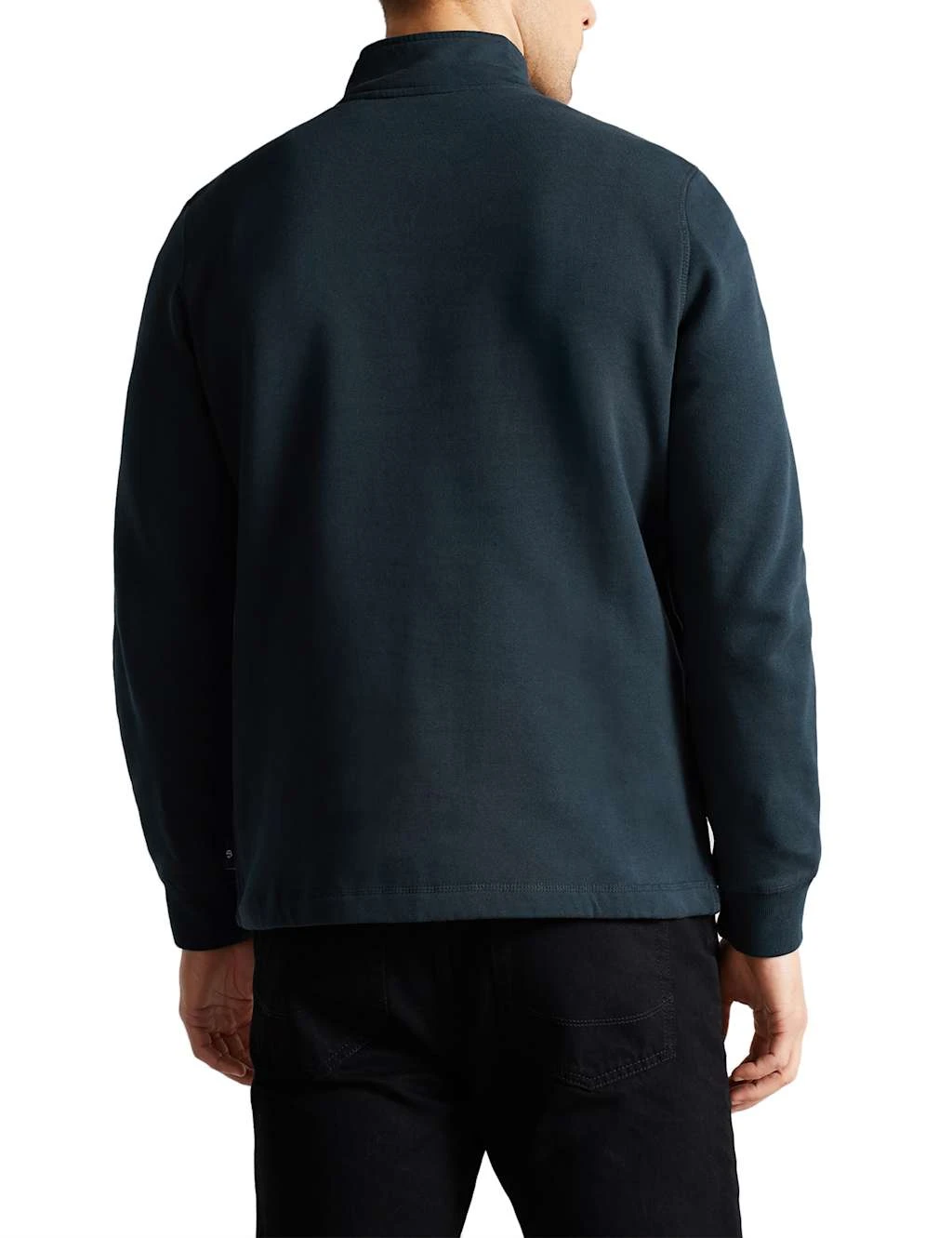 Ted Baker Pure Cotton Half Zip Funnel Neck Sweatshirt 4 Ted Baker Pure Cotton Half Zip Funnel Neck Sweatshirt - Image 4