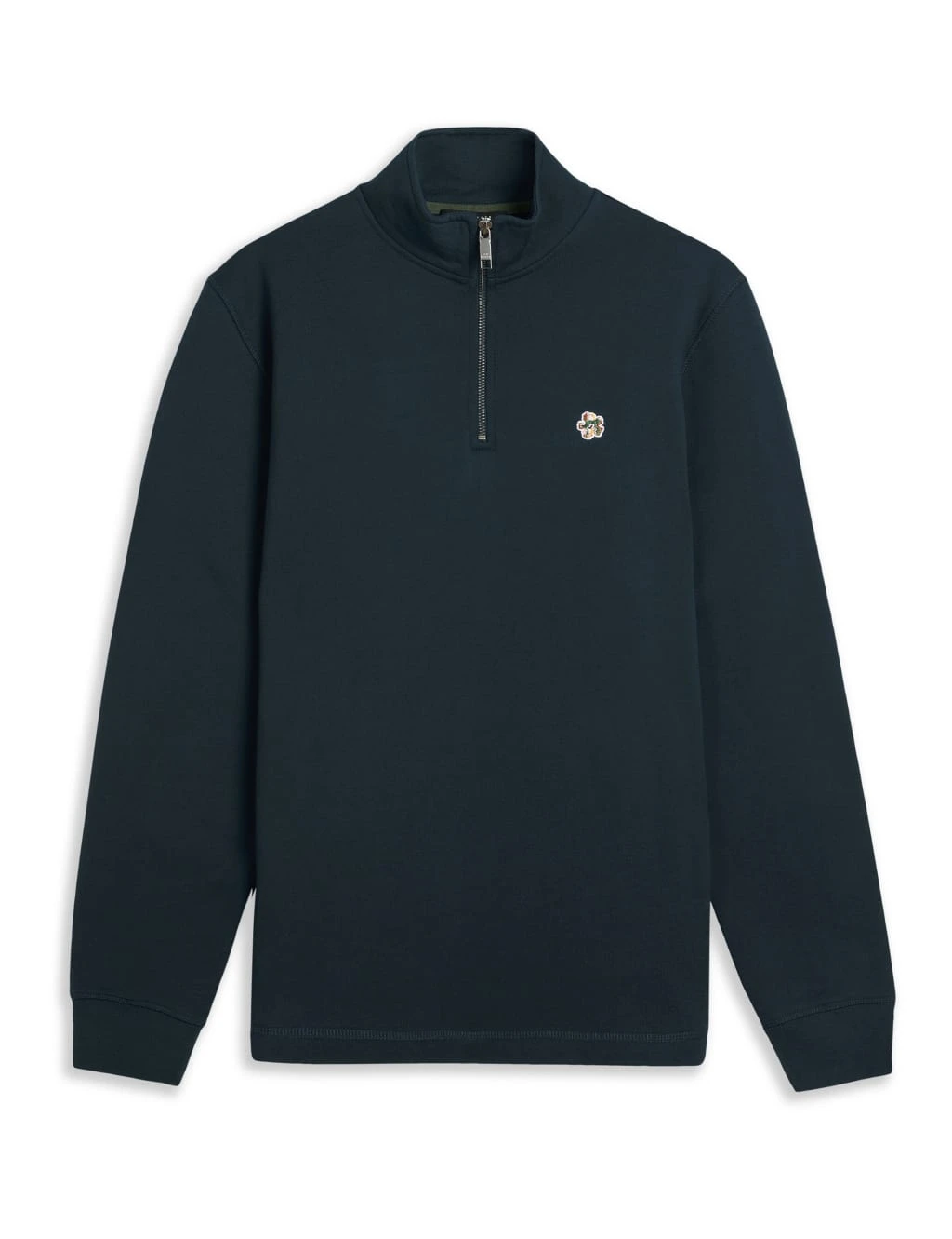 Ted Baker Pure Cotton Half Zip Funnel Neck Sweatshirt 2 Ted Baker Pure Cotton Half Zip Funnel Neck Sweatshirt - Image 2