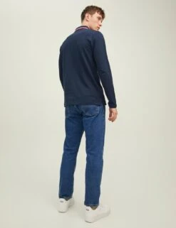 Jack & Jones Pure Cotton Long Sleeve Polo Shirt -Marksandspencer Sale Store SD 10 T18 3700N F4 X EC 2