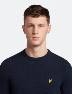 Lyle & Scott Wool Rich Crew Neck Jumper -Marksandspencer Sale Store SD 10 T18 3725 F0 X EC 3