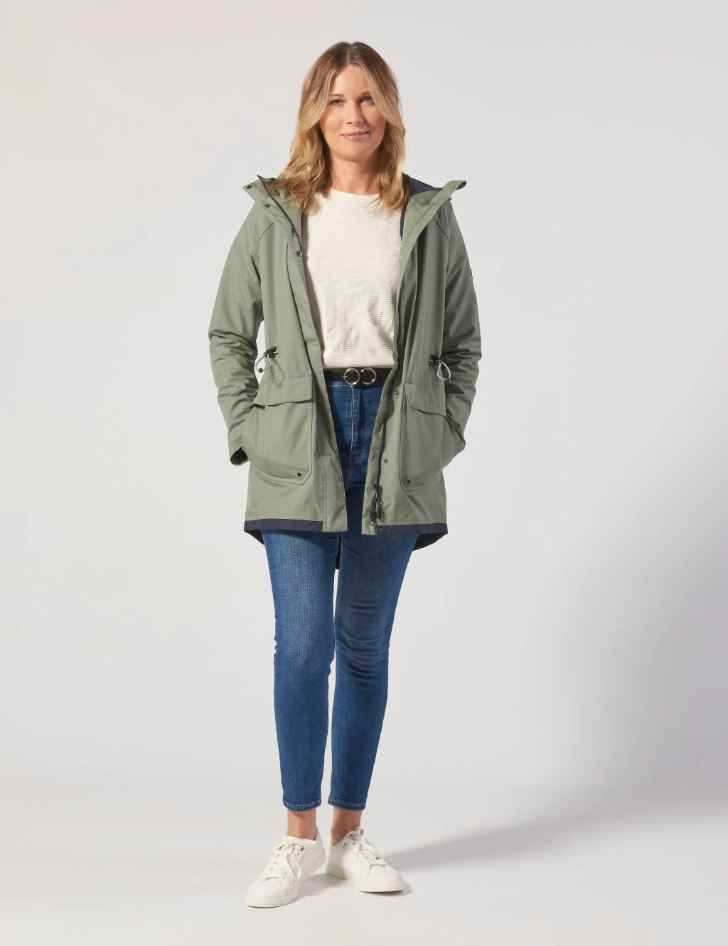 MUSTO Cotton Rich Waterproof Hooded Raincoat 2 MUSTO Cotton Rich Waterproof Hooded Raincoat - Image 2