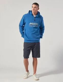 MUSTO Organic Cotton Half Zip Hoodie -Marksandspencer Sale Store SD 10 T18 4069 E0 X EC 2