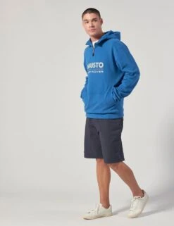 MUSTO Organic Cotton Half Zip Hoodie -Marksandspencer Sale Store SD 10 T18 4069 E0 X EC 4