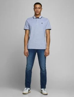Jack & Jones 2pk Slim Fit Pure Cotton Tipped Polo Shirts -Marksandspencer Sale Store SD 10 T18 4090 Z4 X EC 1