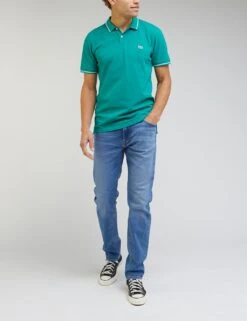 Lee Pure Cotton Pique Tipped Polo Shirt -Marksandspencer Sale Store SD 10 T18 4416 J0 X EC 2