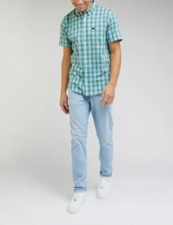 Lee Pure Cotton Check Oxford Shirt -Marksandspencer Sale Store SD 10 T18 4423 J4 X EC 2