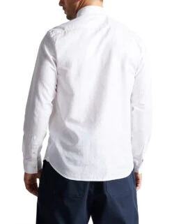 Ted Baker Regular Fit Linen Rich Oxford Shirt -Marksandspencer Sale Store SD 10 T18 5070 Z0 X EC 2