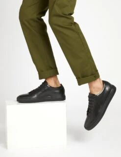 Jones Bootmaker Leather Lace-Up Trainers