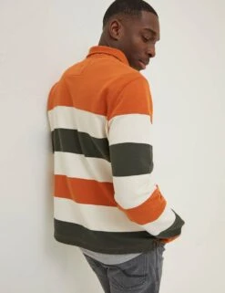 Pure Cotton Striped Rugby Sweatshirt -Marksandspencer Sale Store SD 10 T19 1371 P0 X EC 2