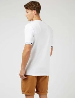 Ben Sherman Pure Cotton Tipped Cuff Crew Neck T-Shirt -Marksandspencer Sale Store SD 10 T19 1701M Z0 X EC 2