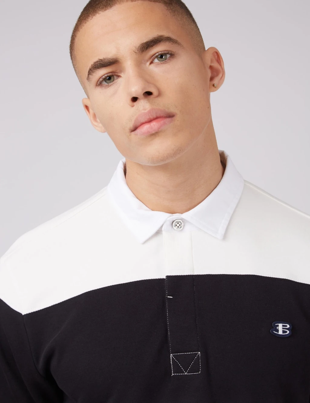 Ben Sherman Pure Cotton Striped Short Sleeve Rugby Shirt 5 Ben Sherman Pure Cotton Striped Short Sleeve Rugby Shirt - Image 5