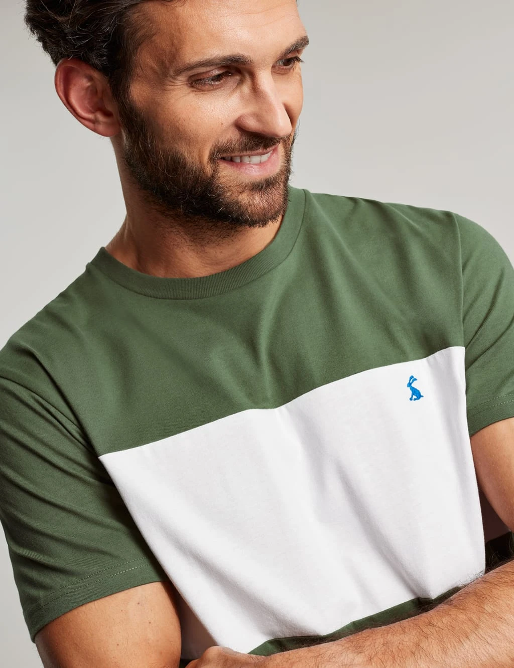 Joules Pure Cotton Colour Block Crew Neck T-Shirt 3 Joules Pure Cotton Colour Block Crew Neck T-Shirt - Image 3