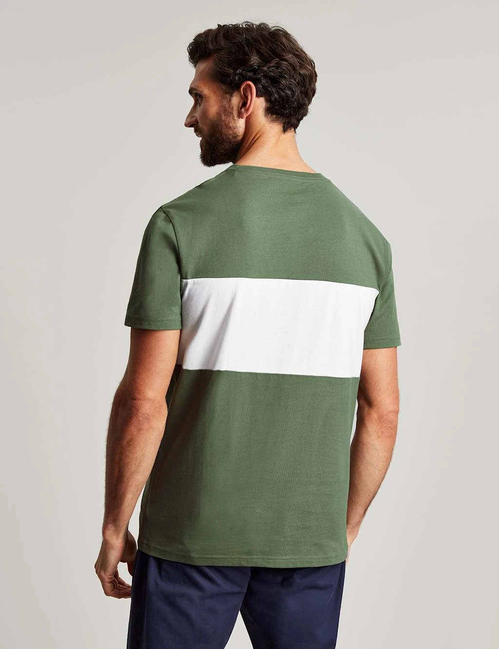 Joules Pure Cotton Colour Block Crew Neck T-Shirt 4 Joules Pure Cotton Colour Block Crew Neck T-Shirt - Image 4