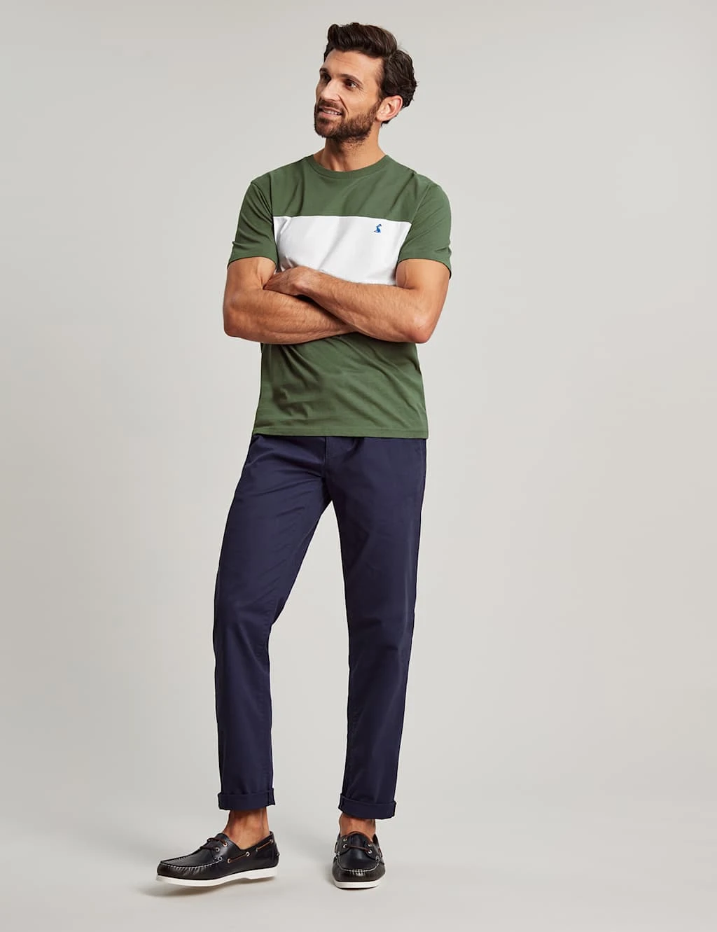 Joules Pure Cotton Colour Block Crew Neck T-Shirt 5 Joules Pure Cotton Colour Block Crew Neck T-Shirt - Image 5