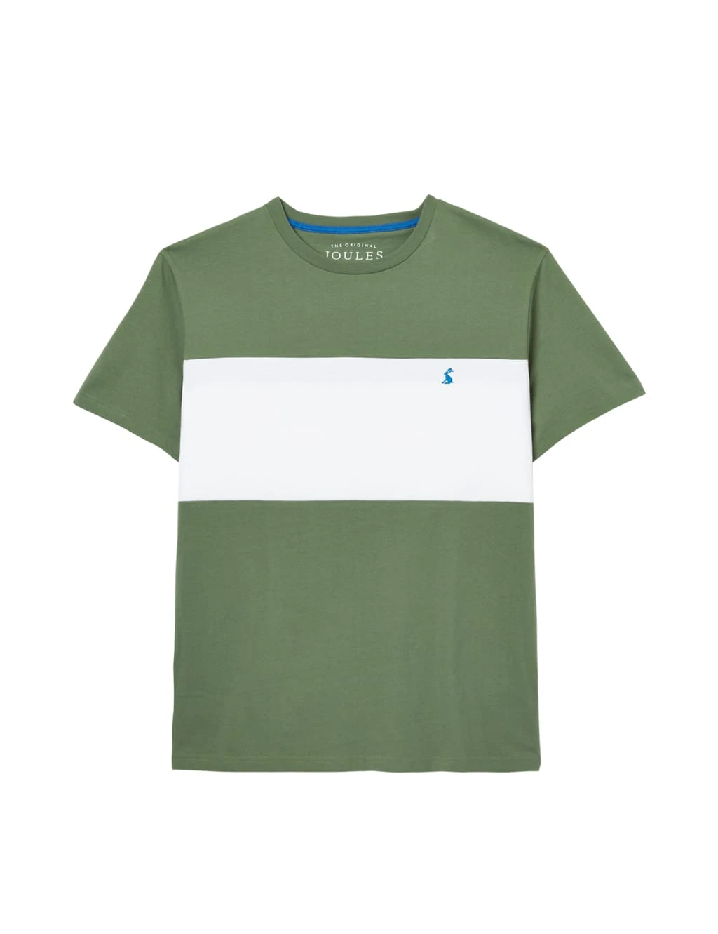 Joules Pure Cotton Colour Block Crew Neck T-Shirt 2 Joules Pure Cotton Colour Block Crew Neck T-Shirt - Image 2