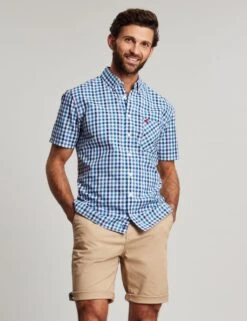 Joules Regular Fit Pure Cotton Check Oxford Shirt