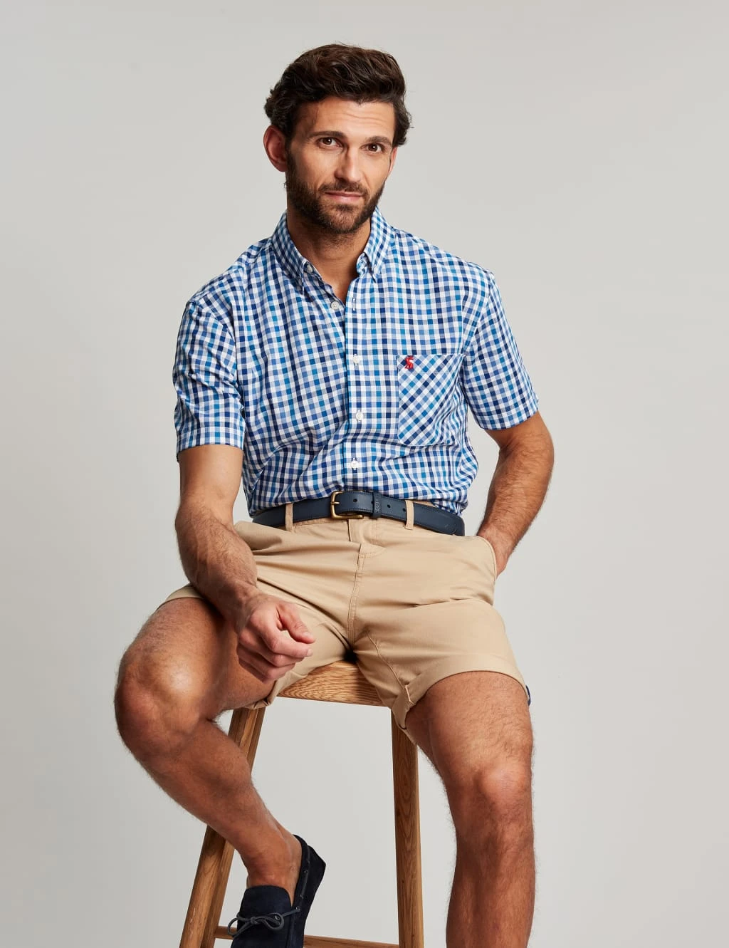 Joules Regular Fit Pure Cotton Check Oxford Shirt 3 Joules Regular Fit Pure Cotton Check Oxford Shirt - Image 3