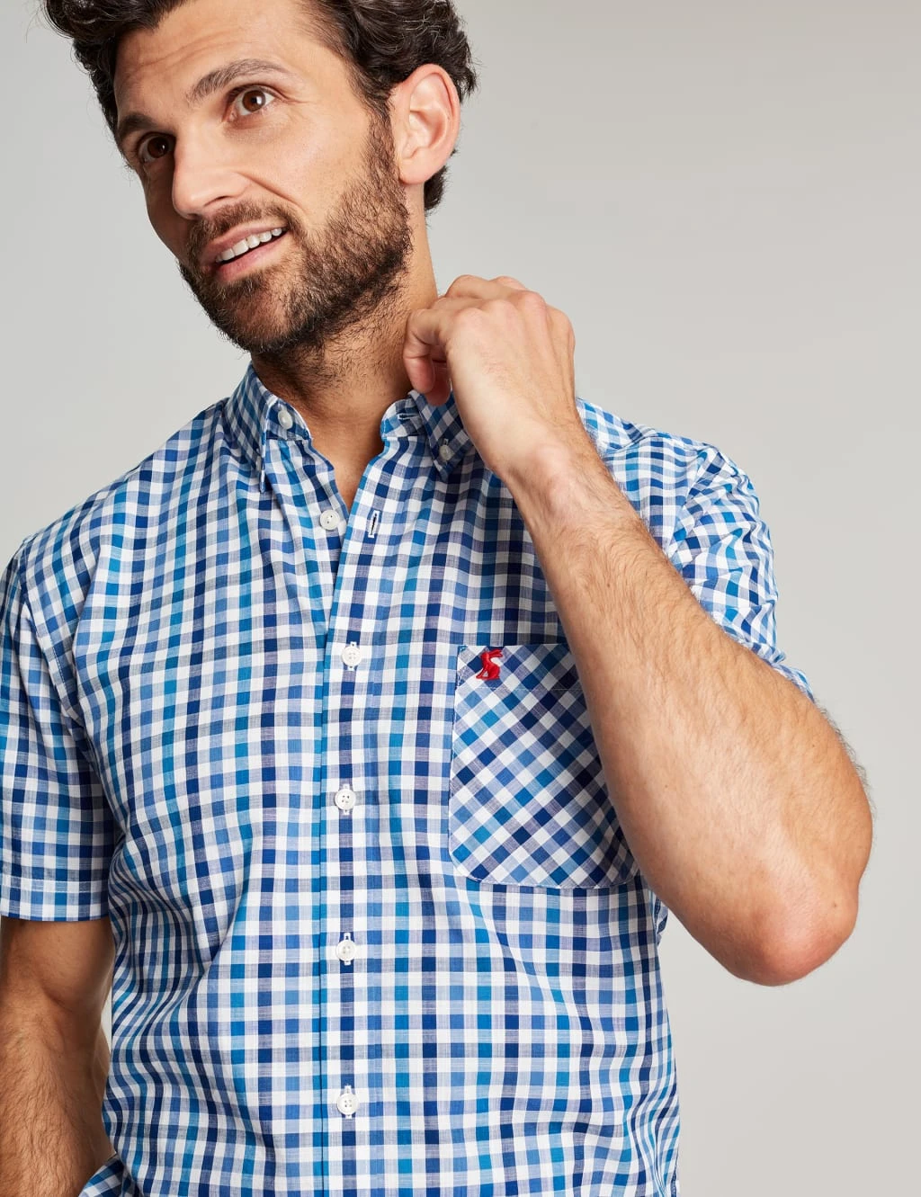Joules Regular Fit Pure Cotton Check Oxford Shirt 4 Joules Regular Fit Pure Cotton Check Oxford Shirt - Image 4