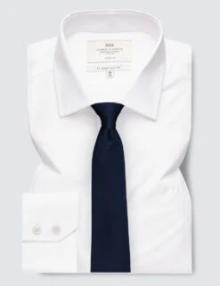 Regular Fit Cotton Rich Stretch Shirt -Marksandspencer Sale Store SD 10 T19 2507 Z0 X EC 7