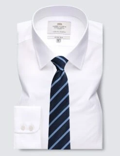 Slim Fit Easy Iron Pure Cotton Shirt -Marksandspencer Sale Store SD 10 T19 2522 Z0 X EC 2