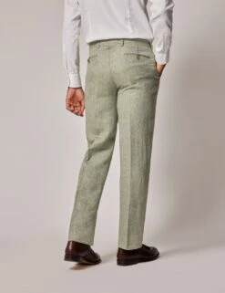 Tailored Fit Pure Linen Suit Trousers 8 Tailored Fit Pure Linen Suit Trousers -Marksandspencer Sale Store SD 10 T19 2553 J0 X EC 3