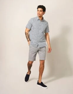 WHITE STUFF Cotton Rich Fish Print Shirt -Marksandspencer Sale Store SD 10 T19 2567 Z4 X EC 3