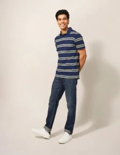 WHITE STUFF Pure Cotton Striped Polo Shirt -Marksandspencer Sale Store SD 10 T19 2583 F4 X EC 1