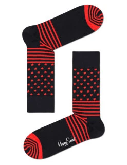Happy Socks 2pk Heart Cotton Rich Socks -Marksandspencer Sale Store SD 10 T19 3007 Y0 X EC 1