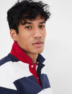 Joules Pure Cotton Striped Short Sleeve Polo Shirt -Marksandspencer Sale Store SD 10 T19 4401 E4 X EC 1