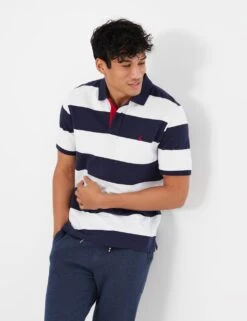 Joules Pure Cotton Striped Short Sleeve Polo Shirt -Marksandspencer Sale Store SD 10 T19 4401 E4 X EC 3